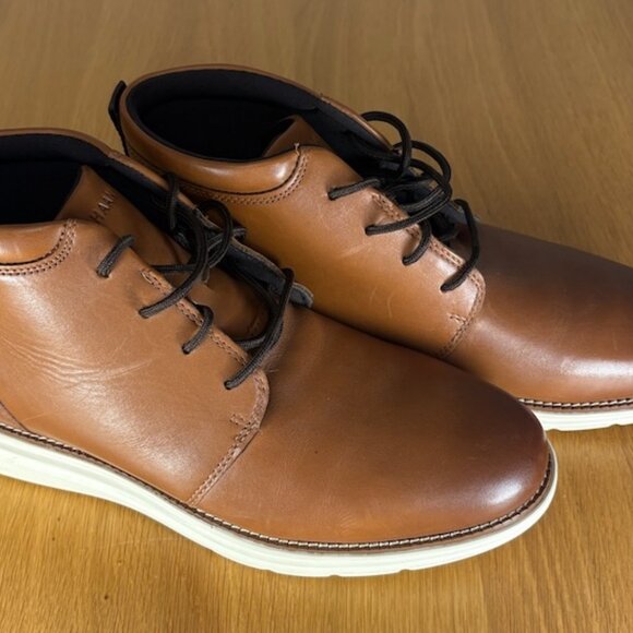 Cole Haan Men's Grand Chukka Boots British Tan Size 9 M - Picture 1 of 9